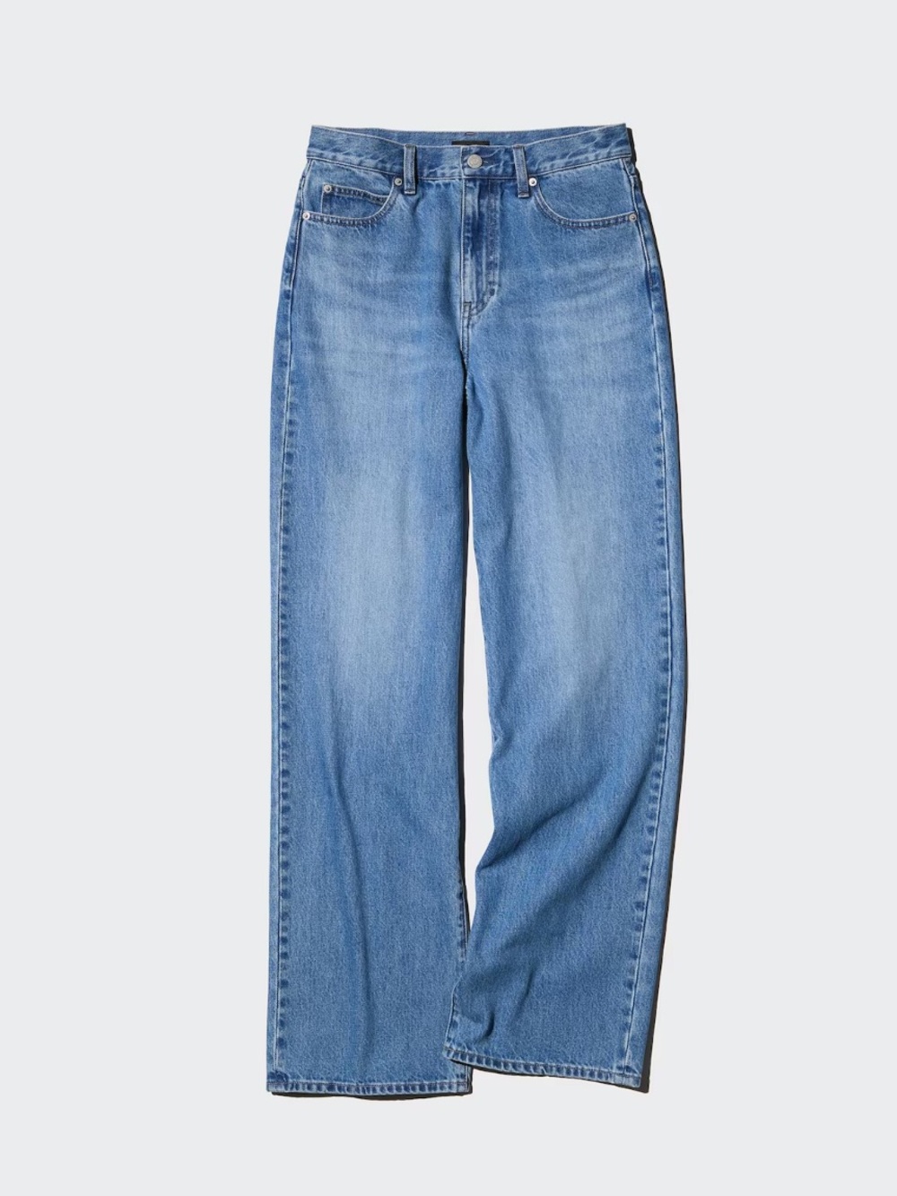 Uniqlo Light Blue Wide-Leg Jeans